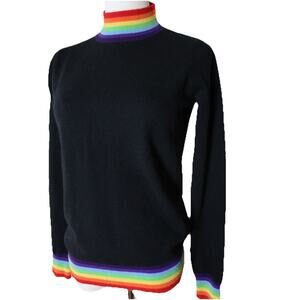 Madeleine Thompson Cashmere Sweater With Rainbow Stripes Size S